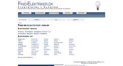 Desktop Screenshot of find-elektriker.dk