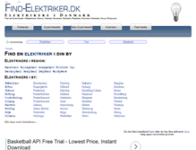 Tablet Screenshot of find-elektriker.dk